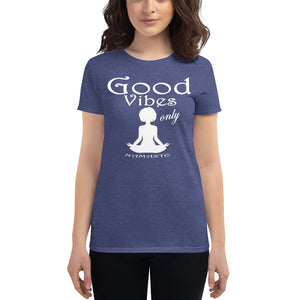 Women's Good vibes only yoga  WL short sleeve t-shirt