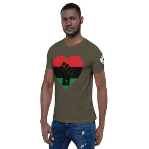 Black Heart Fist Short-Sleeve Unisex T-Shirt