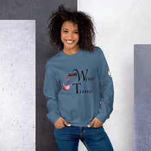 Load image into Gallery viewer, Wine Time BL Unisex Sweatshirt
