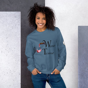 Wine Time BL Unisex Sweatshirt