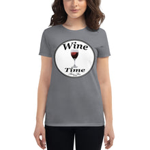 Load image into Gallery viewer, Wine Time Label 2020 Women&#39;s short sleeve t-shirt
