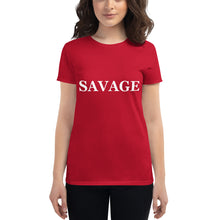 Load image into Gallery viewer, Women&#39;s SAVAGE short sleeve t-shirt
