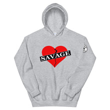 Load image into Gallery viewer, Broken Heart Savage Red Unisex Hoodie
