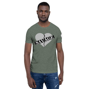 Broken Heart Savage Short-Sleeve Unisex T-Shirt