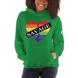 Savage  Broken Heart Rainbow Unisex Hoodie