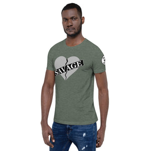 Broken Heart Savage Short-Sleeve Unisex T-Shirt