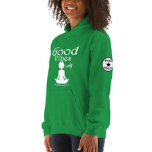 Load image into Gallery viewer, Good Vibes only yoga WL Unisex Hoodie
