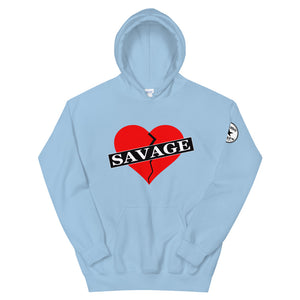 Broken Heart Savage Red Unisex Hoodie