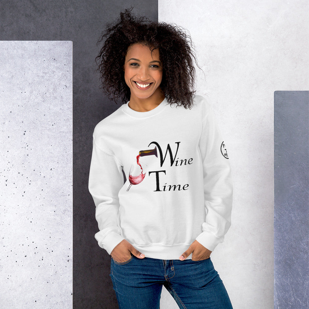 Wine Time BL Unisex Sweatshirt