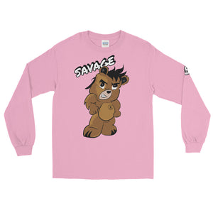 Savage Bear Logo Men’s Long Sleeve Shirt