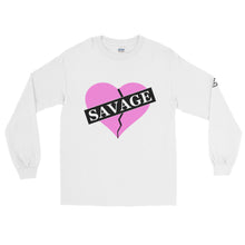 Load image into Gallery viewer, Savage Broken Heart Pink- Men’s Long Sleeve Shirt
