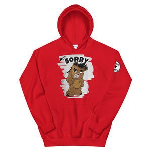 Not Sorry Logo Bear Unisex Hoodie