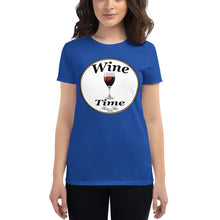 Load image into Gallery viewer, Wine Time Label 2020 Women&#39;s short sleeve t-shirt
