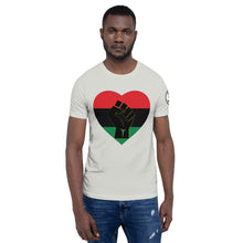 Load image into Gallery viewer, Black Heart Fist Short-Sleeve Unisex T-Shirt
