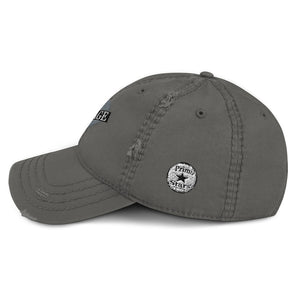 Savage broken heart gray Distressed Dad Hat