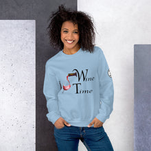 Load image into Gallery viewer, Wine Time BL Unisex Sweatshirt
