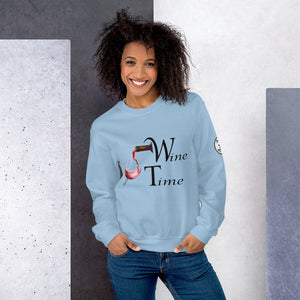 Wine Time BL Unisex Sweatshirt