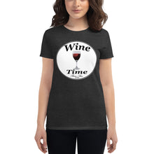 Load image into Gallery viewer, Wine Time Label 2020 Women&#39;s short sleeve t-shirt
