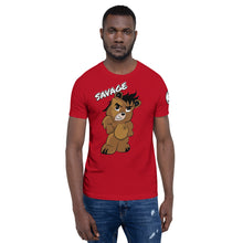 Load image into Gallery viewer, Savage logo bear Short-Sleeve Unisex T-Shirt
