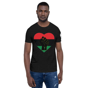 Black Heart Fist Short-Sleeve Unisex T-Shirt