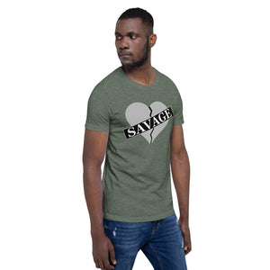 Broken Heart Savage Short-Sleeve Unisex T-Shirt