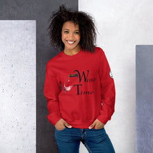Load image into Gallery viewer, Wine Time BL Unisex Sweatshirt
