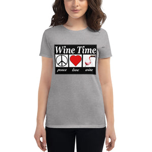 WIne time plw Women's short sleeve t-shirt