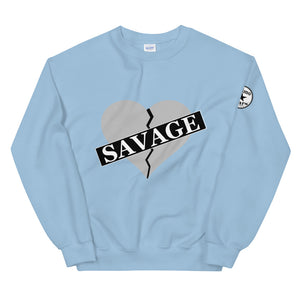 Broken Heart Savage gray Unisex Sweatshirt