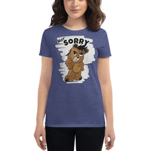 Load image into Gallery viewer, Women&#39;s Not Sorry Logo Bear short sleeve t-shirt
