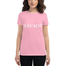 Load image into Gallery viewer, Women&#39;s SAVAGE short sleeve t-shirt
