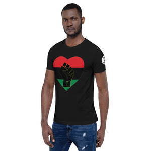 Black Heart Fist Short-Sleeve Unisex T-Shirt