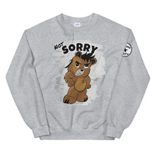 Load image into Gallery viewer, Not Sorry Logo Bear Unisex Sweatshirt
