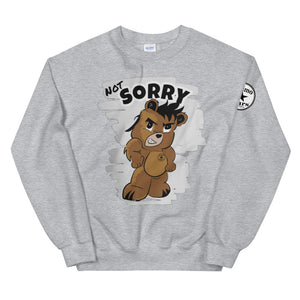 Not Sorry Logo Bear Unisex Sweatshirt