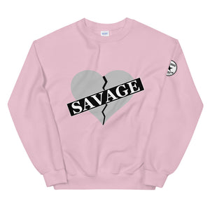 Broken Heart Savage gray Unisex Sweatshirt