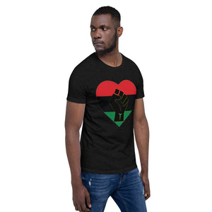 Black Heart Fist Short-Sleeve Unisex T-Shirt