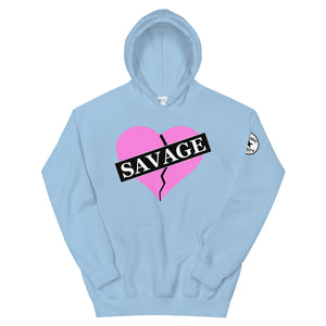 Broken Heart Savage Pink Unisex Hoodie