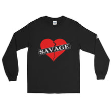 Load image into Gallery viewer, Savage Broken Heart RED- Men’s Long Sleeve Shirt
