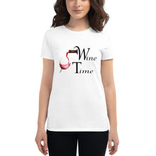Load image into Gallery viewer, Women&#39;s Wine Time BL short sleeve t-shirt
