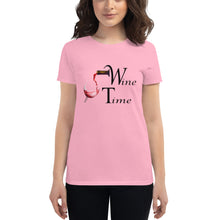 Load image into Gallery viewer, Women&#39;s Wine Time BL short sleeve t-shirt

