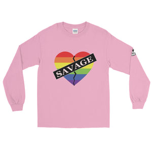 Savage Broken Heart Rainbow Long Sleeve Shirt