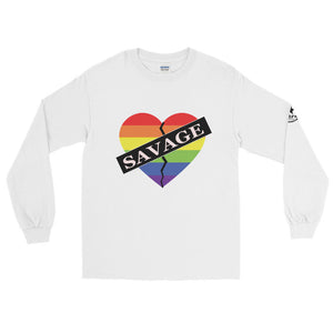 Savage Broken Heart Rainbow Long Sleeve Shirt