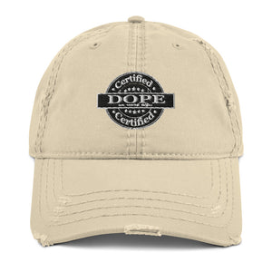 Certified Dope Distressed Dad Hat