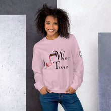 Load image into Gallery viewer, Wine Time BL Unisex Sweatshirt

