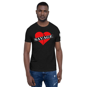 Broken Heart Savage Short-Sleeve Unisex T-Shirt