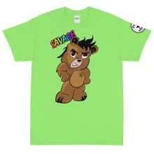 Load image into Gallery viewer, Savage Logo Bear Rainbow Short Sleeve T-Shirt
