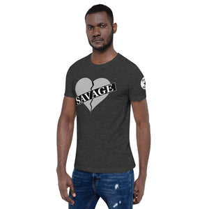 Broken Heart Savage Short-Sleeve Unisex T-Shirt