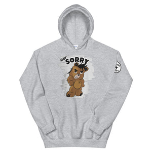 Not Sorry Logo Bear Unisex Hoodie