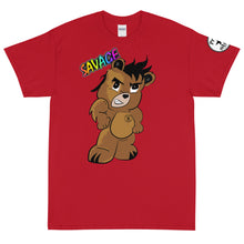 Load image into Gallery viewer, Savage Logo Bear Rainbow Short Sleeve T-Shirt
