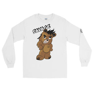 Savage Bear Logo Men’s Long Sleeve Shirt