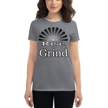 Load image into Gallery viewer, Women&#39;s Rise and Grind  short sleeve t-shirts
